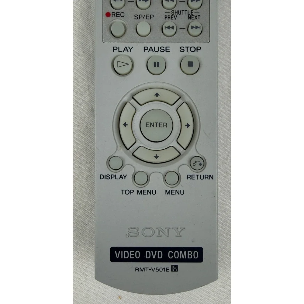 Sony RMT V501E Video‎ DVD Combo Remote Control Replacement Silver